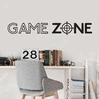 game wall decals decor nursery children room boys gaming room vinyl wardrobe art shooting game stickers home decoration y550