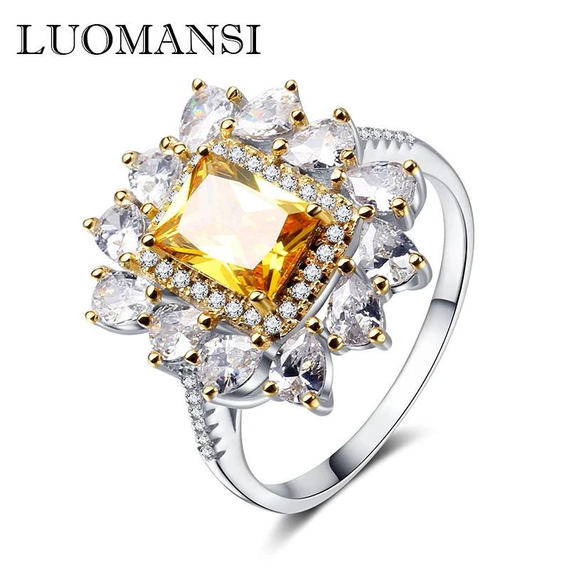 

Кольцо женское из серебра 925 пробы, с бриллиантом