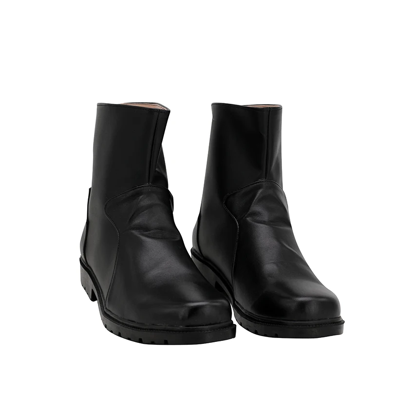 

Final Fantasy VII:Advent Children Anime Cosplay Shoes Rufus Shinra FF7 low heels Coarse heel Black Middle boot