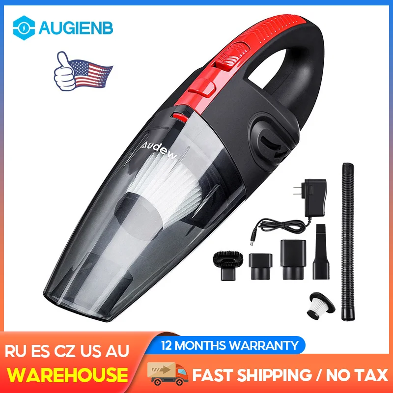 

AUDEW 120W 4000pa Handheld Home Vacuum Cleaner HEPA Filter Mini Portable Rechargeable Cordless Wet Dry Use 2200mAh