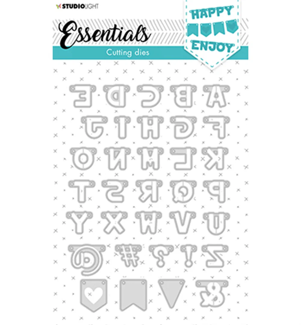 

2022 New Garland Alphabet Essentials Metal Cutting Dies Diy Scrapbooking Photo Album Decorative Embossing PaperCard Crafts Dies