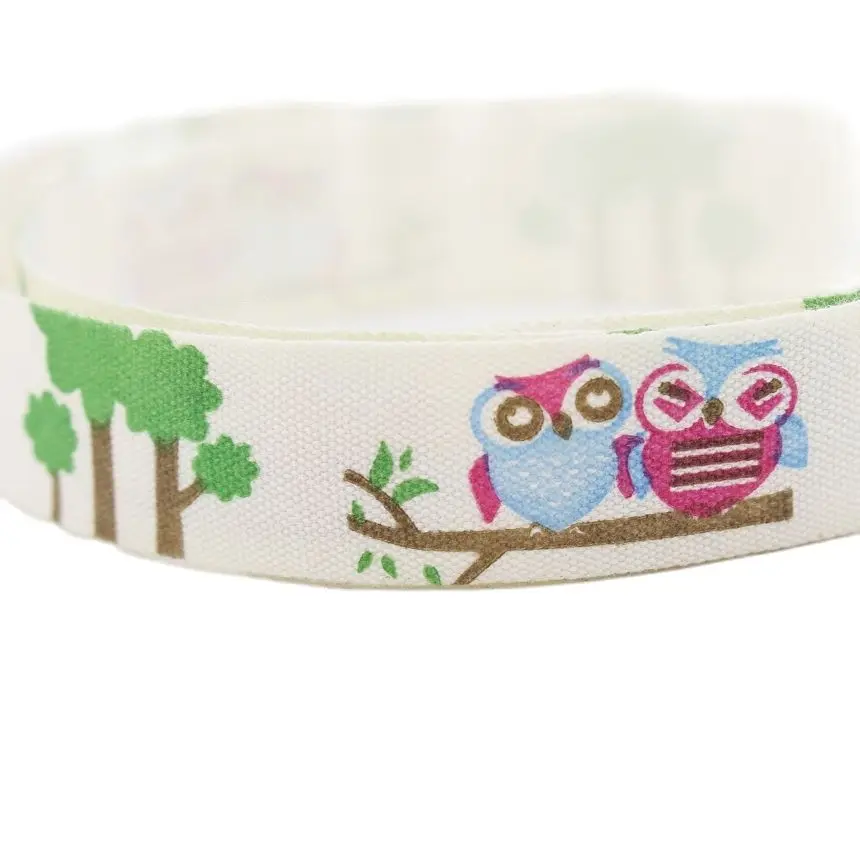 

15 мм хлопковая тесьма с рисунком совы для скрапбукинга, шитья, упаковки, хлопковая тесьма «сделай сам», корсажная лента 10 метров