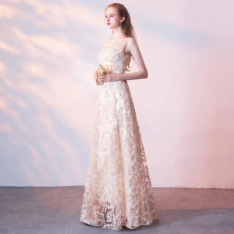 Женское длинное свадебное платье Qipao очаровательное китайское Кружевное Ципао