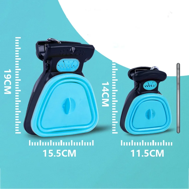 Складной уборщик для уборки 1 рулон биоразлагаемых мешков|Совки и мешочки сбора