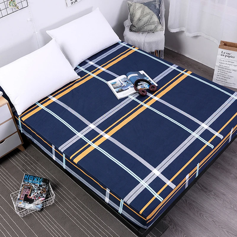 Водонепроницаемый защитный матрас наматрасник с принтом постельное белье