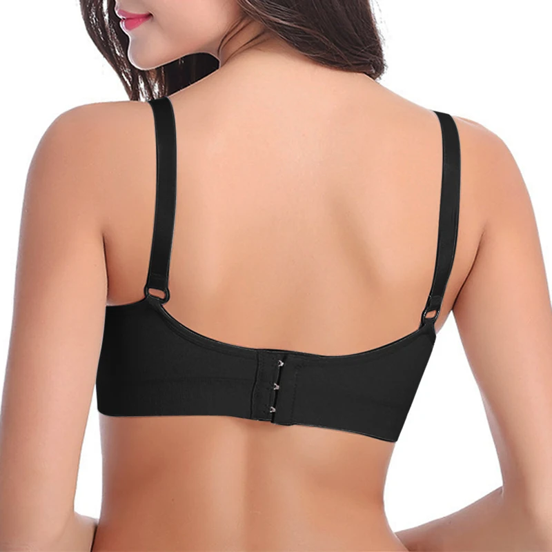 

Women's Breast-feeding Bra Gathered Underwear Front Buckle Breast-feeding Underwear Adjustable Bra Large Size Nursing