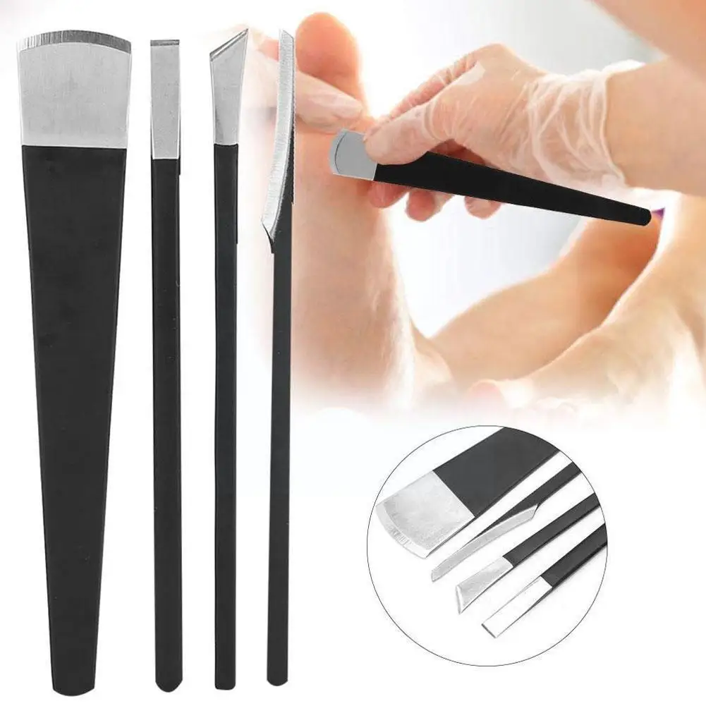 

4pcs / set Toe Pedicure Cuticle Manicure Cutter Blades Corn Tools Foot Nail Care Skin Dead Removers Accessory Kit A9X9