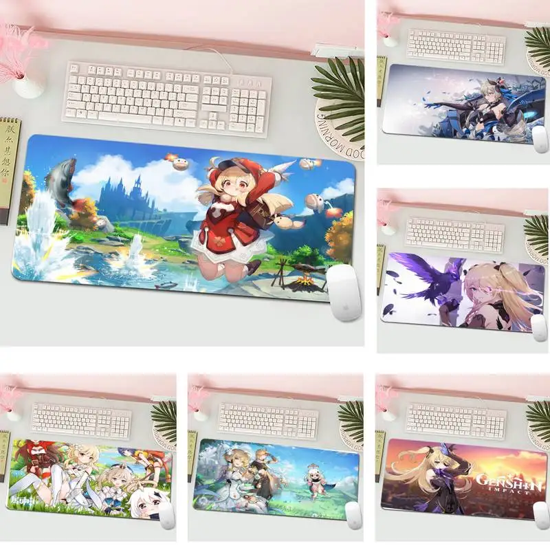 

Genshin Impact characters Comfort Mouse Mat Gaming Mousepad XL Large Gamer Keyboard PC Desk Mat Computer Tablet Mouse Pad