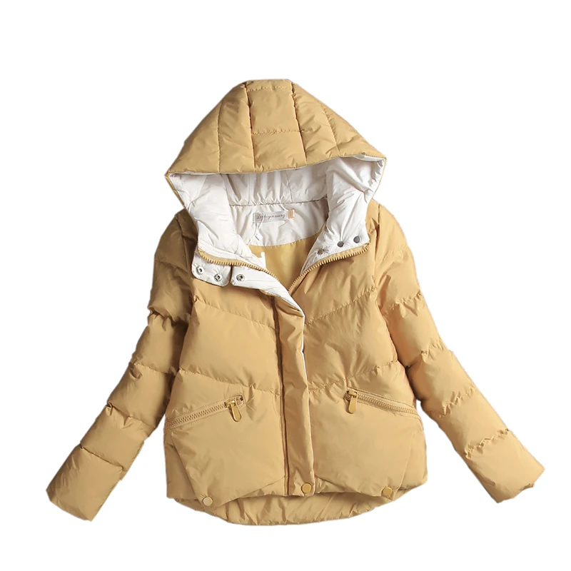 New Autumn Winter 2020 Women Parka Short Down Cotton Padded Coats Female Jacket Korean Manteau Femme 0040 KJ4452 | Женская одежда
