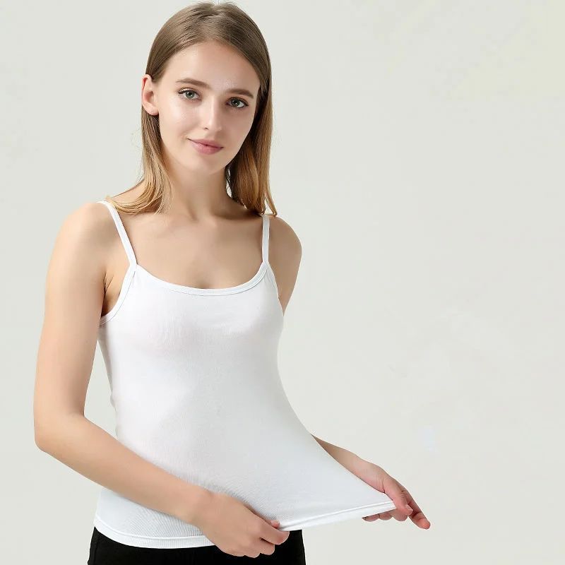 Women Summer Tank Tops U Neck Sleeveless Vest Camisole Solid Slim Breathable Bottoming T Shirt Casual Fitness Short Singlets