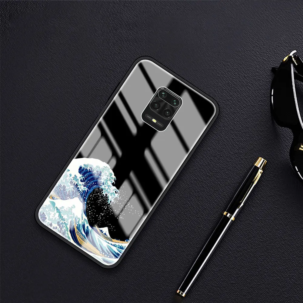 

Japanese Style Art Japan Phone Case for Xiaomi Redmi Note 9S 8 9 8T 7 9C Coque for Mi 10T Pro 9T 10 Lite Tempered Glass Cover