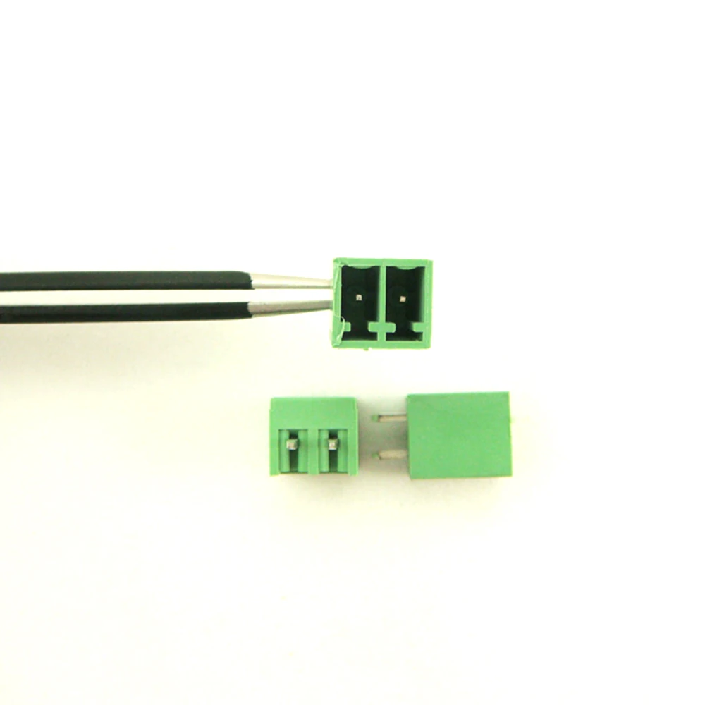 (50 шт./лот) 15EDG-2P прямой штырь PCB винтовой клеммный блок коннектор 3 5 мм шаг 2 штыря