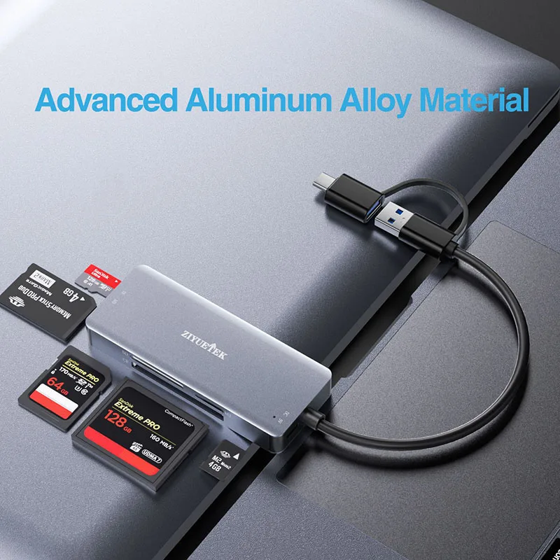 Устройство для чтения карт памяти SD/CF/M2/MS/MICRO SD 5 в 1 высокоскоростной адаптер ПК