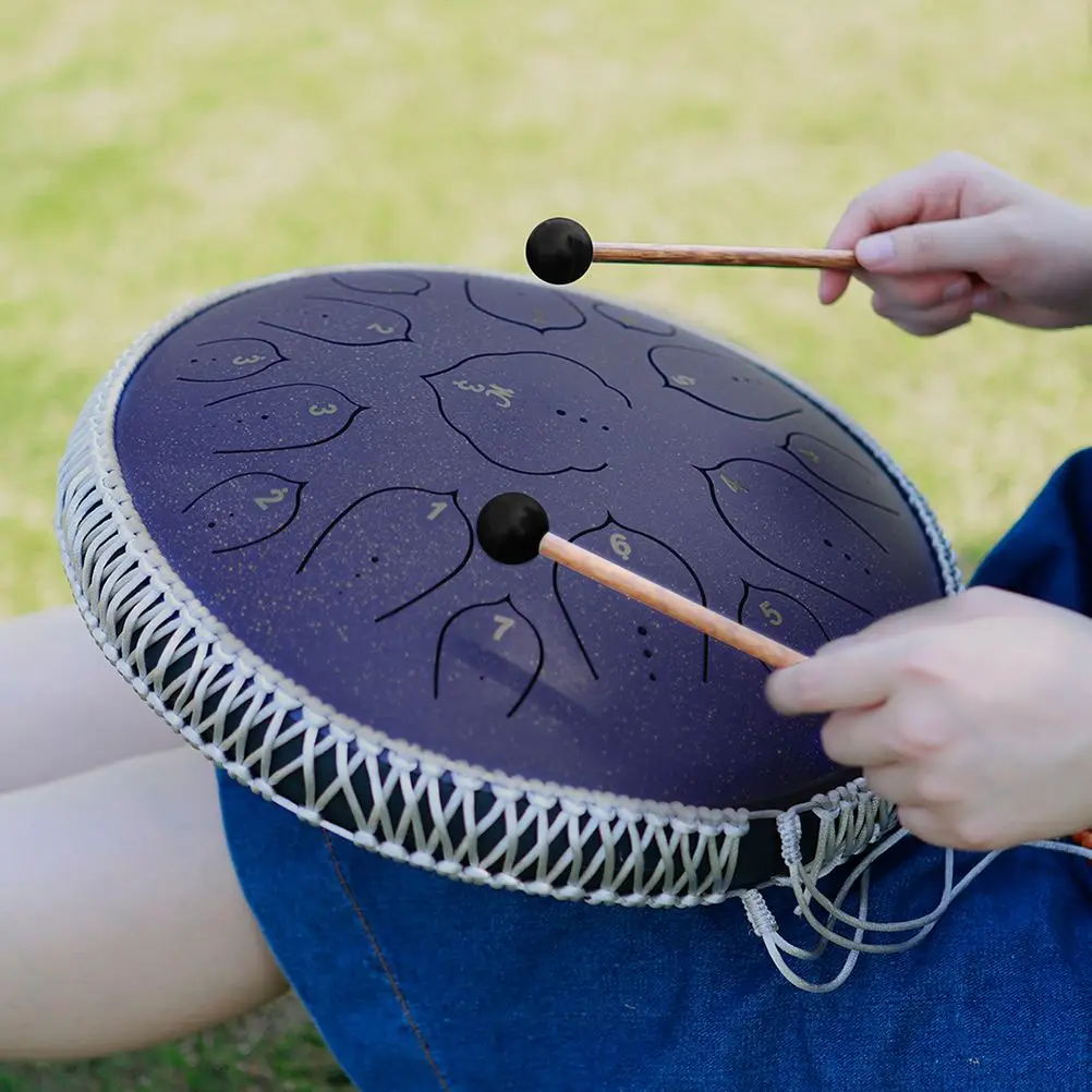 

1 Set Of Professional 14-Inch Drum Unique Tongue Drum Creative Finger Covers
