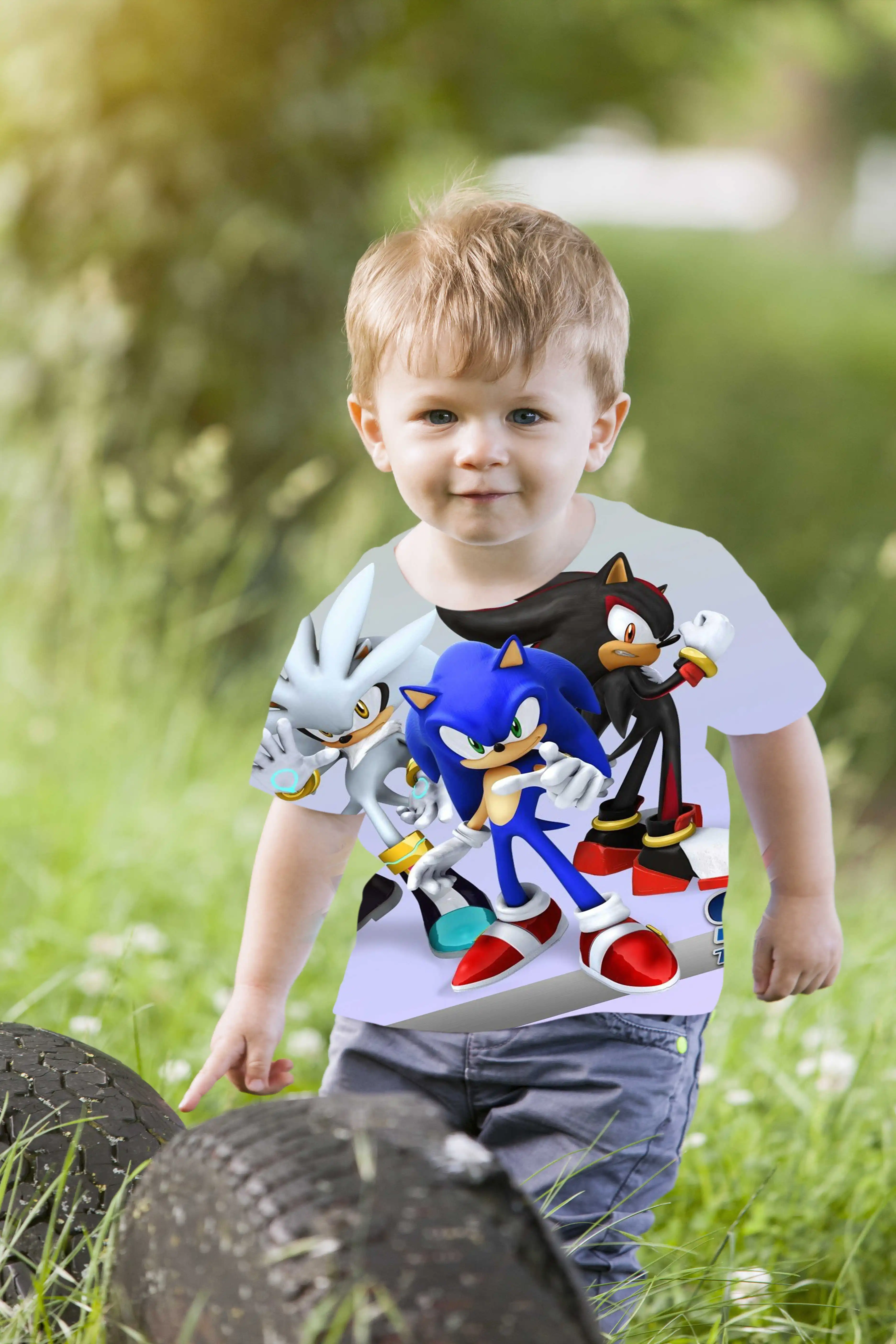 

2021 new baby clothes 3D printed T-shirts, children and teenagers anime, casual, oversized T-shirts