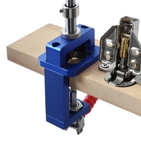 woodworking hole drilling guide locator 35mm hinge boring jig with fixture aluminum alloy hole opener template door cabinets