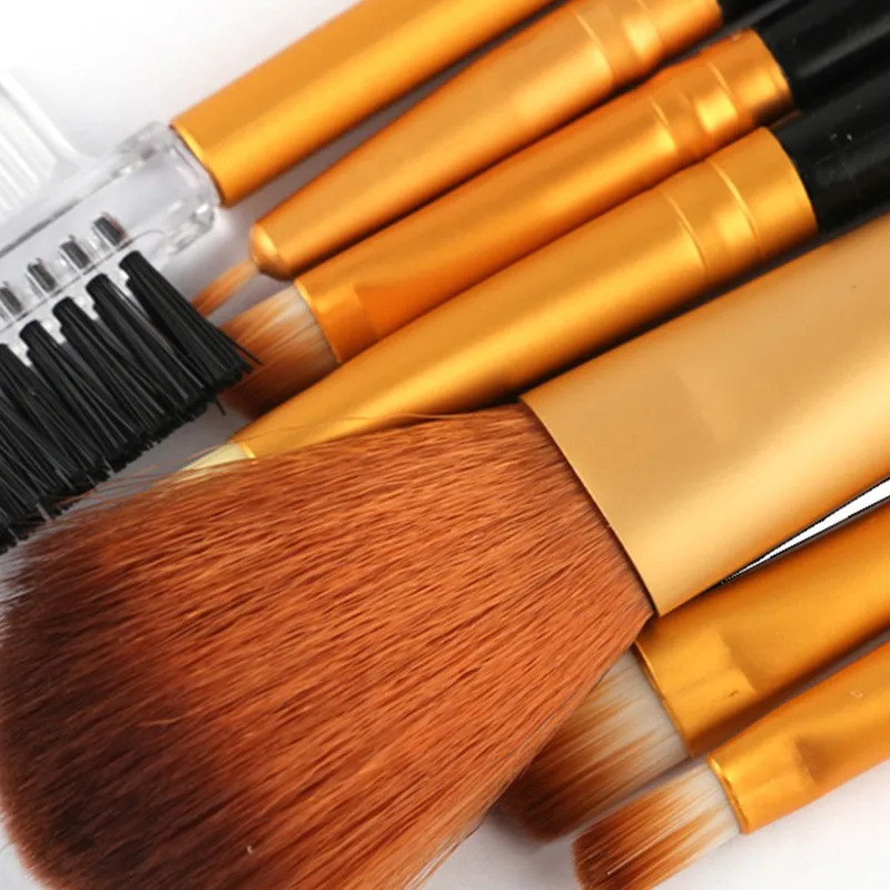 Набор кистей для макияжа 7 шт. набор губ теней век основа пудра хайлайтер