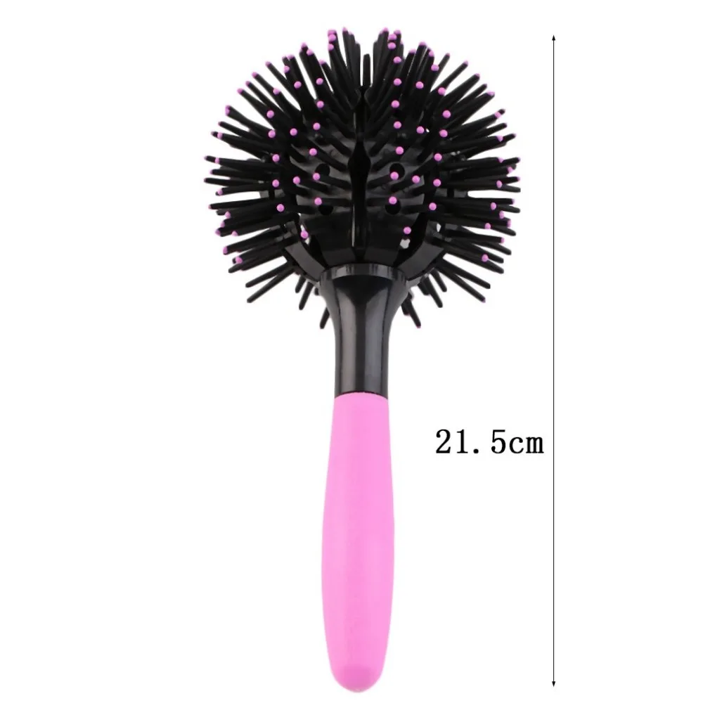 

3D Round Hair Brushes pet Comb Salon make up 360 degree Ball Styling Magic Detangling Hairbrush Heat Resistant Hair Comb