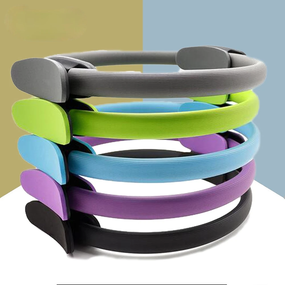 

Yoga Circle 5 Colors Quality Yoga Pilates Ring Magic Wrap Slimming Body Building Training Heavy Duty PP+NBR Material