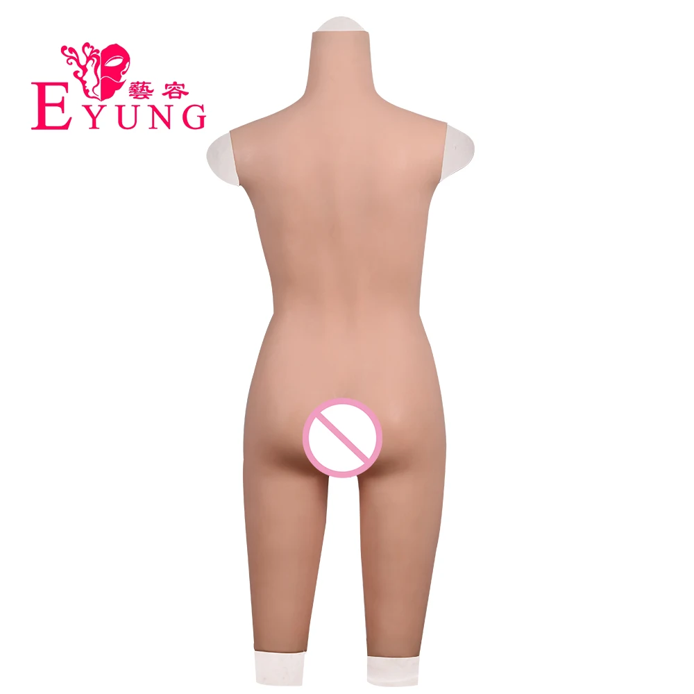 Crossdresser Realistic Full Silicone Bodysuit Crossdress Male to Female Transsexual Cosplay Transgender Fake Breast Tit |