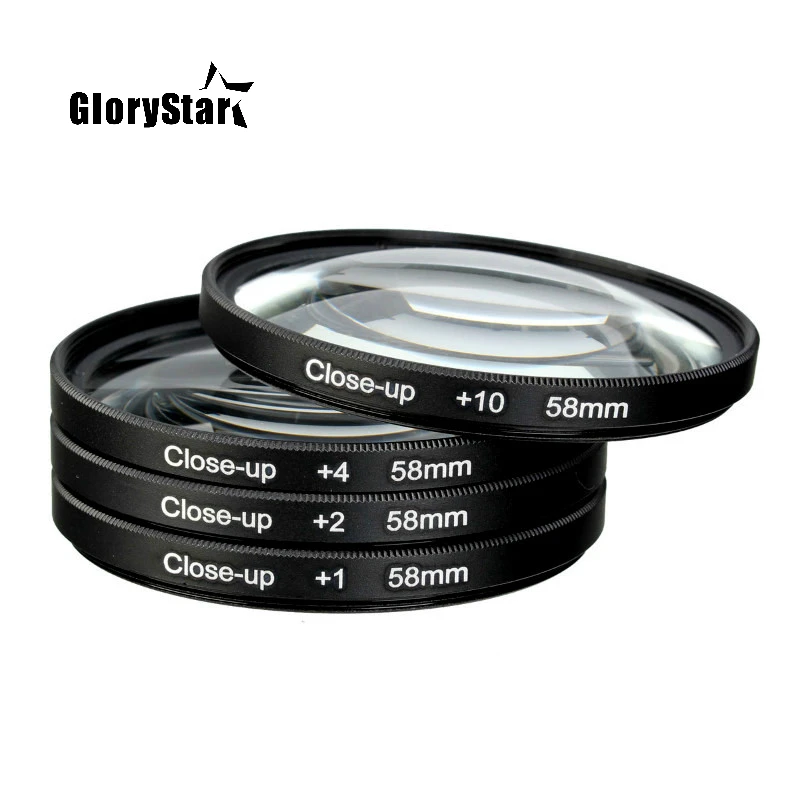 

Macro Close Up Lens Filter +1+2+4+10 Filter Kit 46mm 49mm 52mm 55mm 58mm 62mm 67mm 72mm 77mm 82mm For Canon Nikon Sony Cameras
