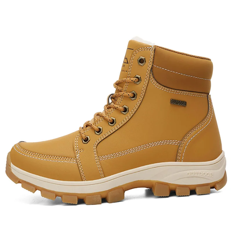 

Men Shoes 2020 Fashion Winter Fur Ankle Botas Outdoor Keep Warm High Quality Hot Sale Hiking Flat Comfortable Walking Snow Boots