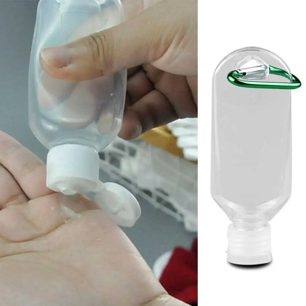 

20pcs Leakproof Transparent Mini With Hook Liquid Container Reusable Packing Refillable Bottle Daily Travel Portable Flip Cap
