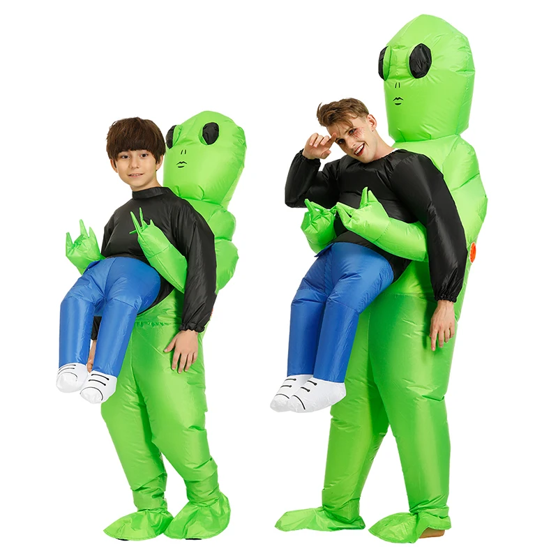 HOT Anime Dinosaur Inflatable Costume Party Mascot Alien Costumes Suit Disfraz Cosplay Halloween Costumes For Adult Kids Dress images - 6
