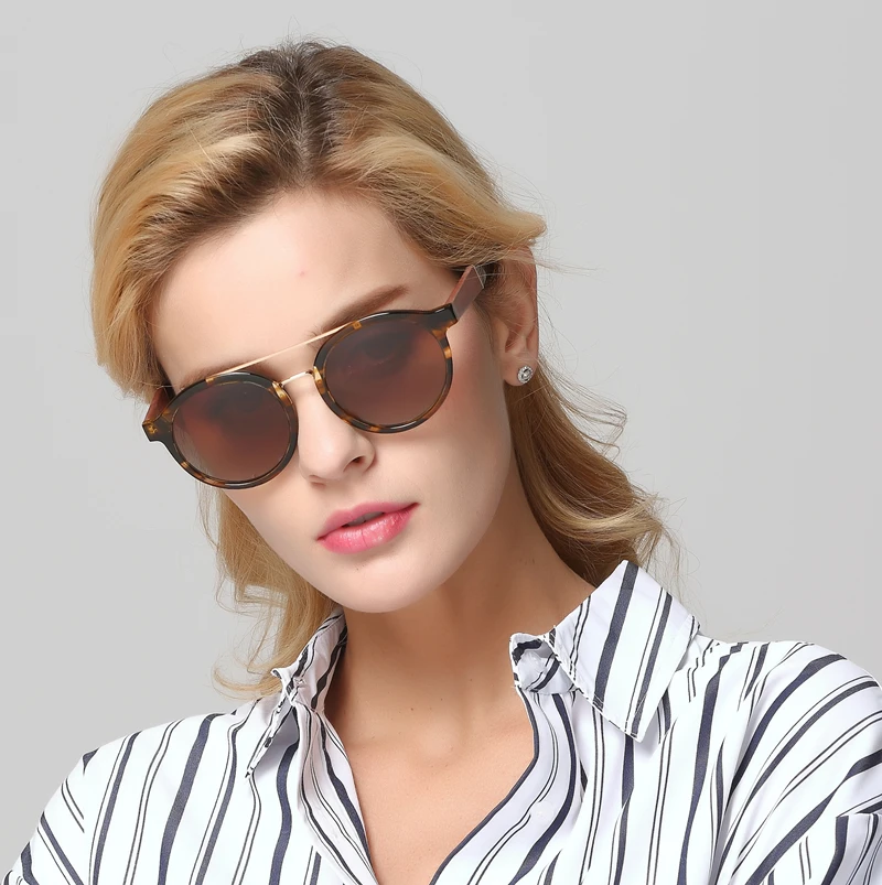 LONSY Винтажные Солнцезащитные очки из ацетата и дерева UV400 поляризационные для