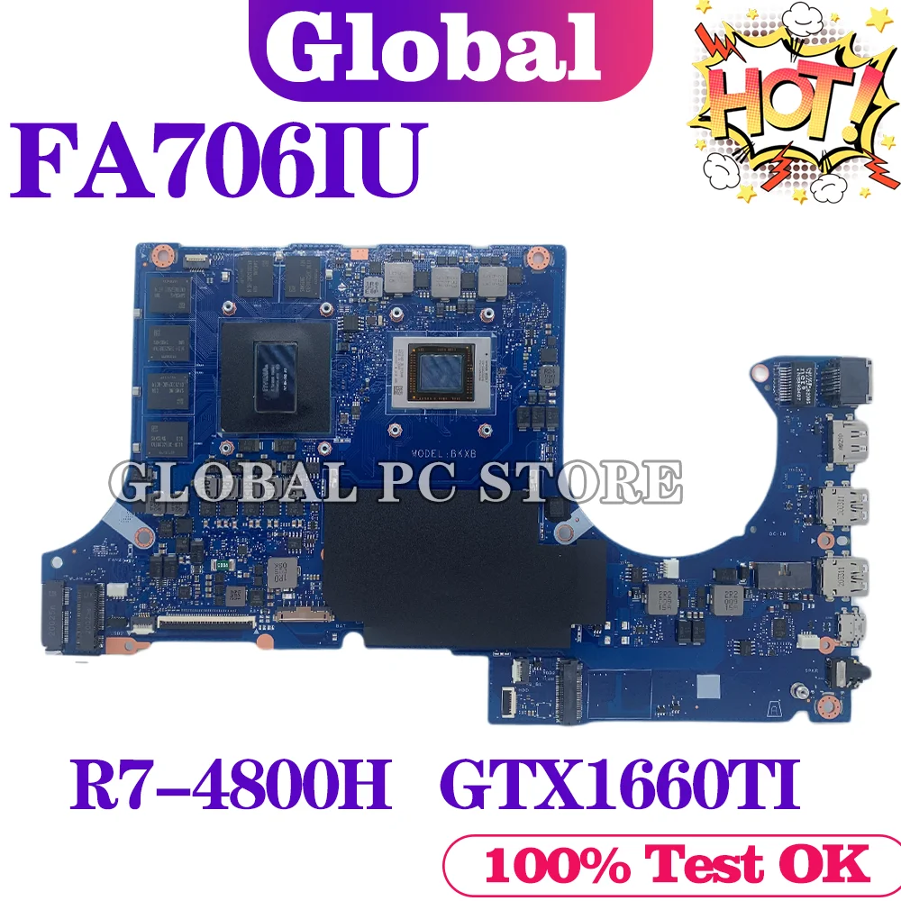 

FA706IH for ASUS Tuf A15 FX506L FA706 FA506IU FA506IV FA506IH DABKXBMBAD Laptop Motherboard 100% test OK R7-4900H GTX1660TI-6G