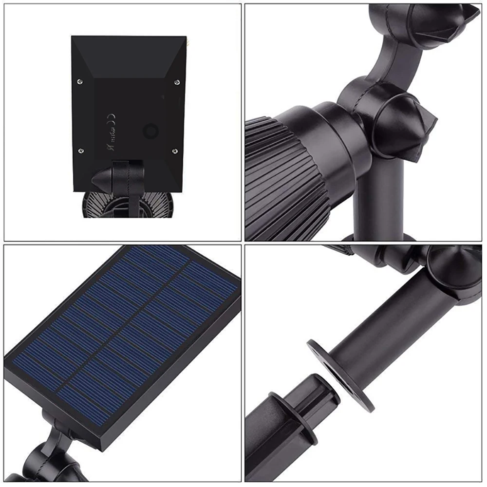 

4LED/7LED Solar Lawn Lamps LED Solar Spotlight Waterproof Garden Landscape Street Lamp Warm White RGB Spot Light for Dark Corner