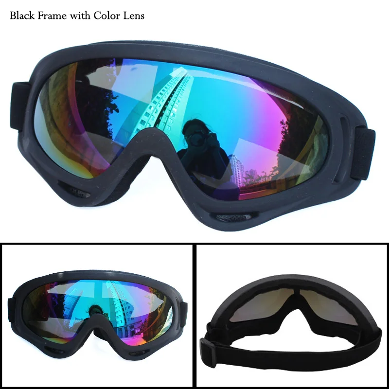 Лыжные очки для сноуборда солнцезащитные анти УФ ветрозащитные спортивное