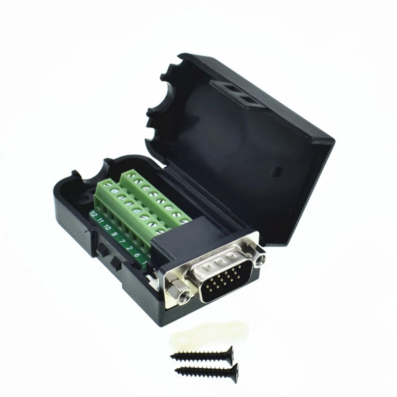 Разъем DB15 разъем VGA типа мама D Sub 3 ряда 15 контактный разъем|connector diy|connector 3connectors db15 |