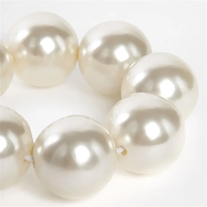 Жемчужные бусины большого размера 20 мм 25 30 для пресной воды с 2 отверстиями