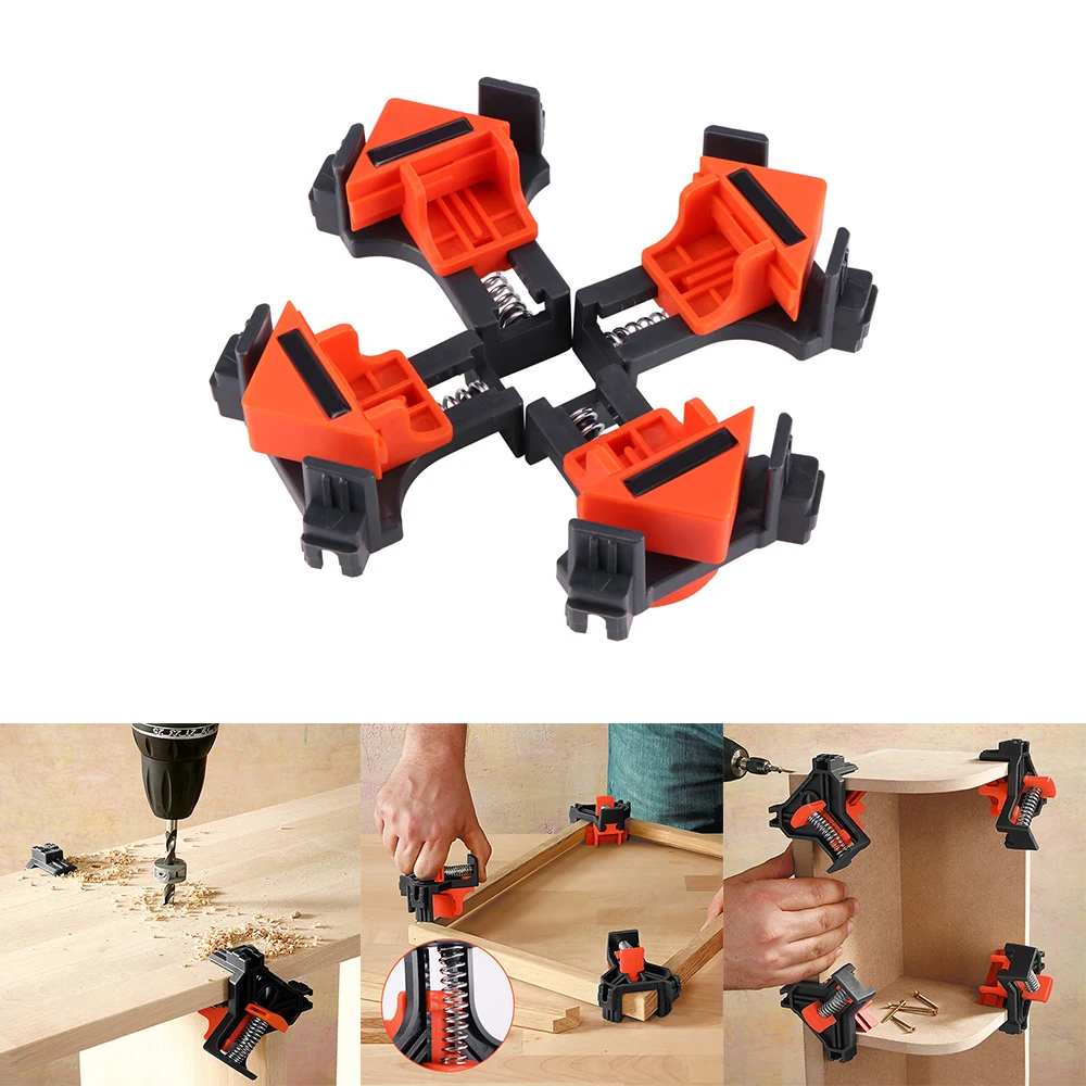 4 шт. 90 градусов правый угол зажим крепежные зажимы рамка для картин угловой