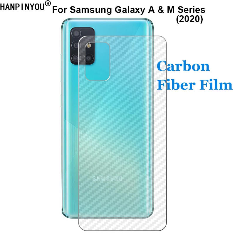 Для Samsung Galaxy A51 A71 A01 A11 A31 M11 M21 M21s M31 5G прочный 3D анти отпечатков пальцев углеродного