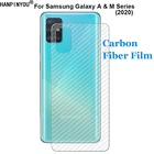 Защитная пленка для Samsung Galaxy A51, A71, A01, A11, A31, M11, M21, M21s, M31, 5G, 3D, из углеродного волокна, с защитой от отпечатков пальцев