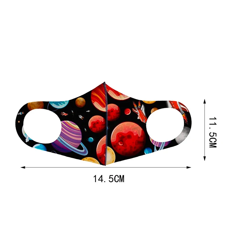 

Children Planet Animal Mouth Masks Cotton Kids Outdoor Protect Dust-Proof Breathable Face Cover Washable Reusable Mascarillas