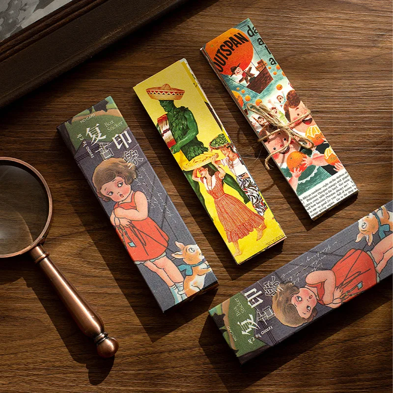 

30 Pcs/Set Retro Impression Series Paper Bookmark Character illustration Book Reader Page Markers Gift Stationery