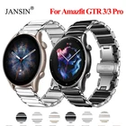 Роскошный керамический ремешок для Amazfit GTR 3 Pro GTR3 Pro, деловой браслет из нержавеющей стали для Huami Amazfit GTR 3 gtr 3, ремешок для часов