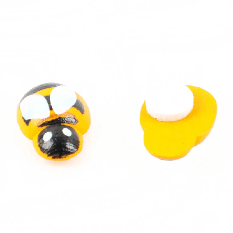 Промо-акция! 100 шт домашний декор мини пчела деревянная губка самоклеющиеся