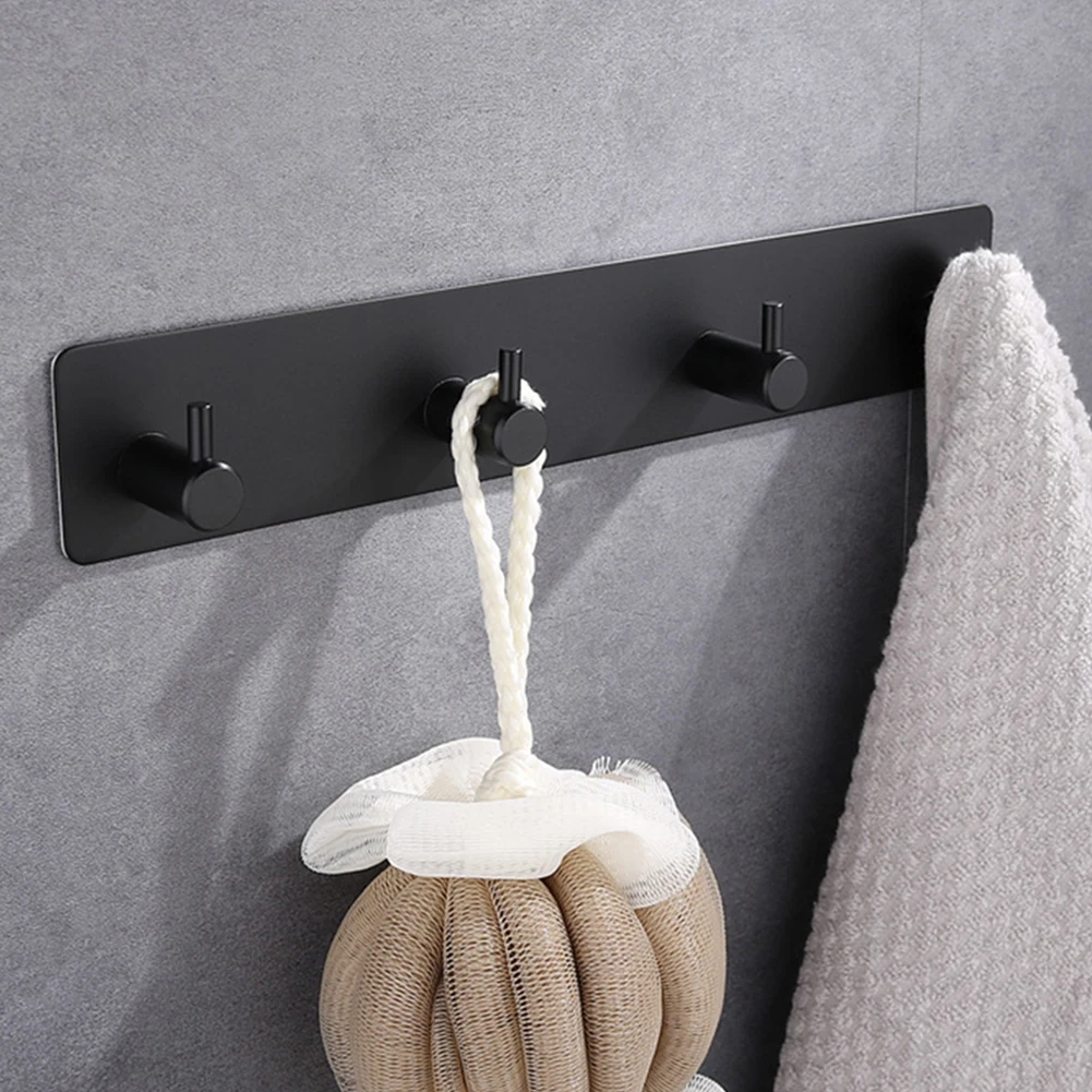 

1/3pcs 304 Self Adhesive Strong Hook Heavy Duty Waterproof Home wardrobe Door tools Towel Kitchen Stainless Steel Wall Hangers