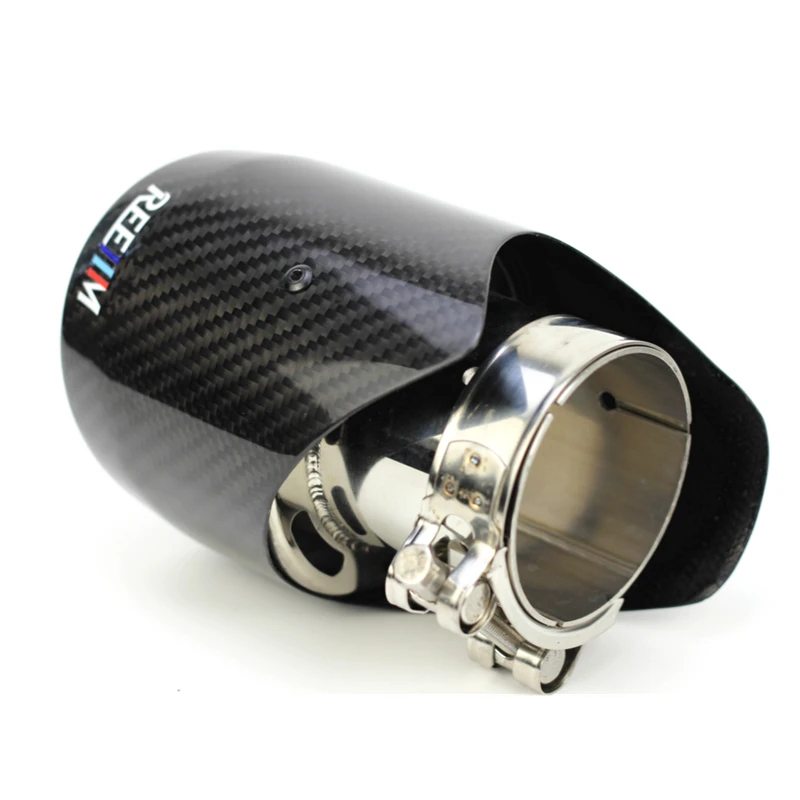 2 шт. глянцевые наконечники для выхлопных труб из углеродного волокна 2022 |