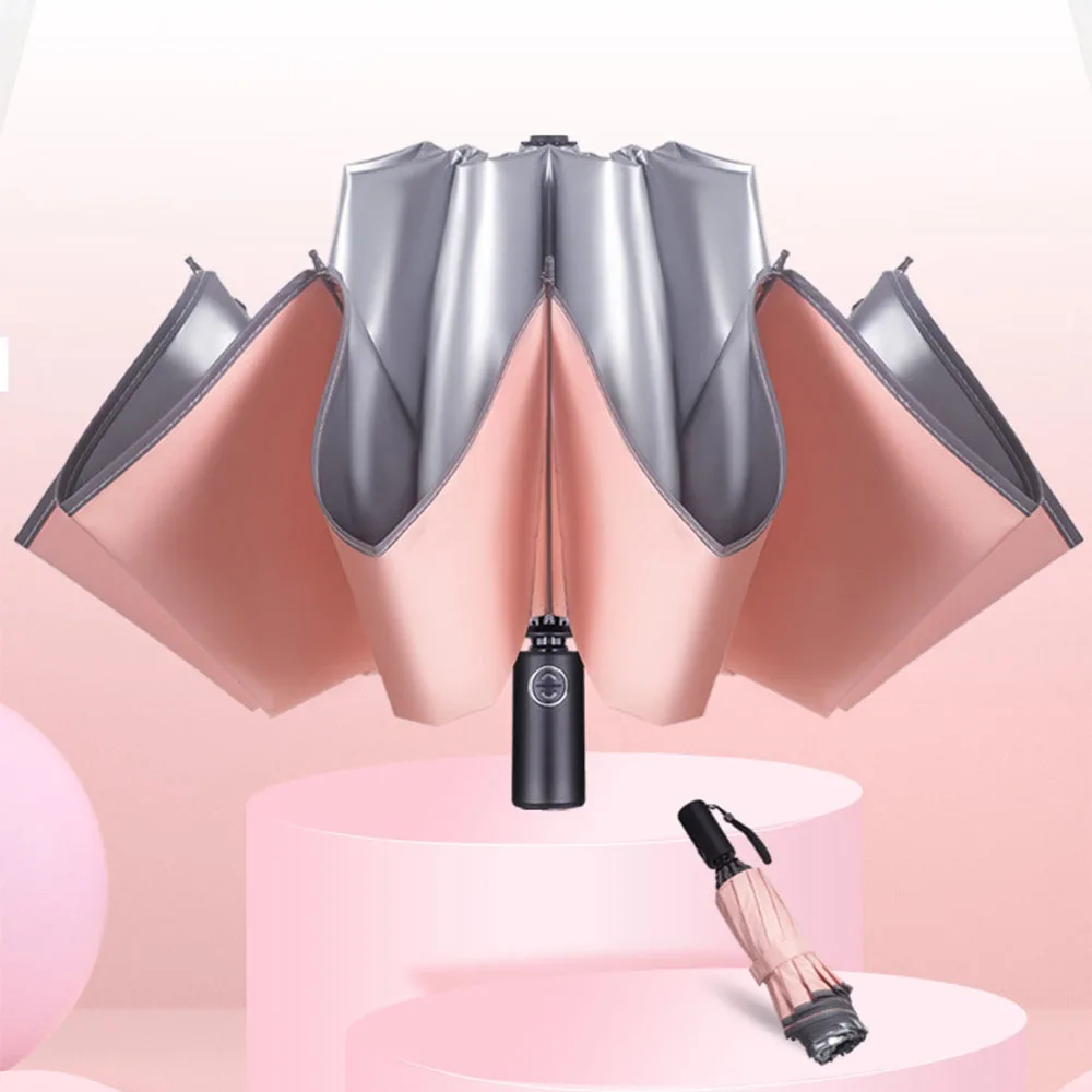 

Windproof Reverse Umbrella For Men 10 K Auto Business Car Umbrella Women Fold Sun Umbrella Anti-UV Automatic Sun Male Paraguas