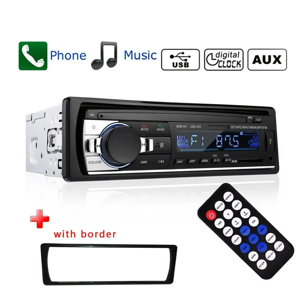 Car MP3 Player Bluetooth Wireless Stereo Audio FM Radio Module TF USB 3.5mm AUX SD | Электроника