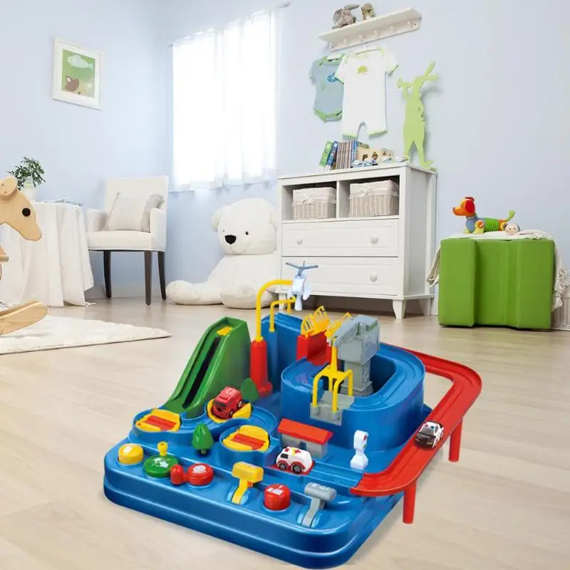 

Children Mechanical Inertia Train Toy Hot Selling Durable Safety Smooth Surface Racing Track Adventure Game Educational Toys