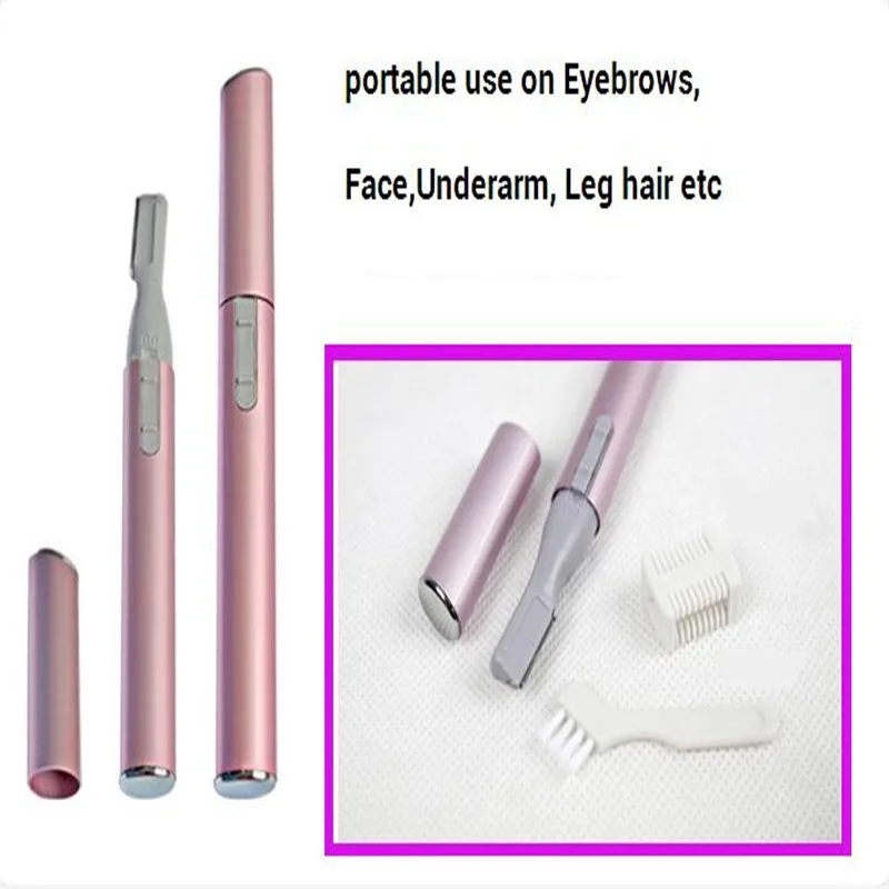 eyebrow trimmer Портативный триммер для бровей, Электрический женский прибор для удаления волос на теле, резак для линии глаз, бритвенный бритва эпилятор, машинка для стрижки лица - Цвет: eyebrow trimmer