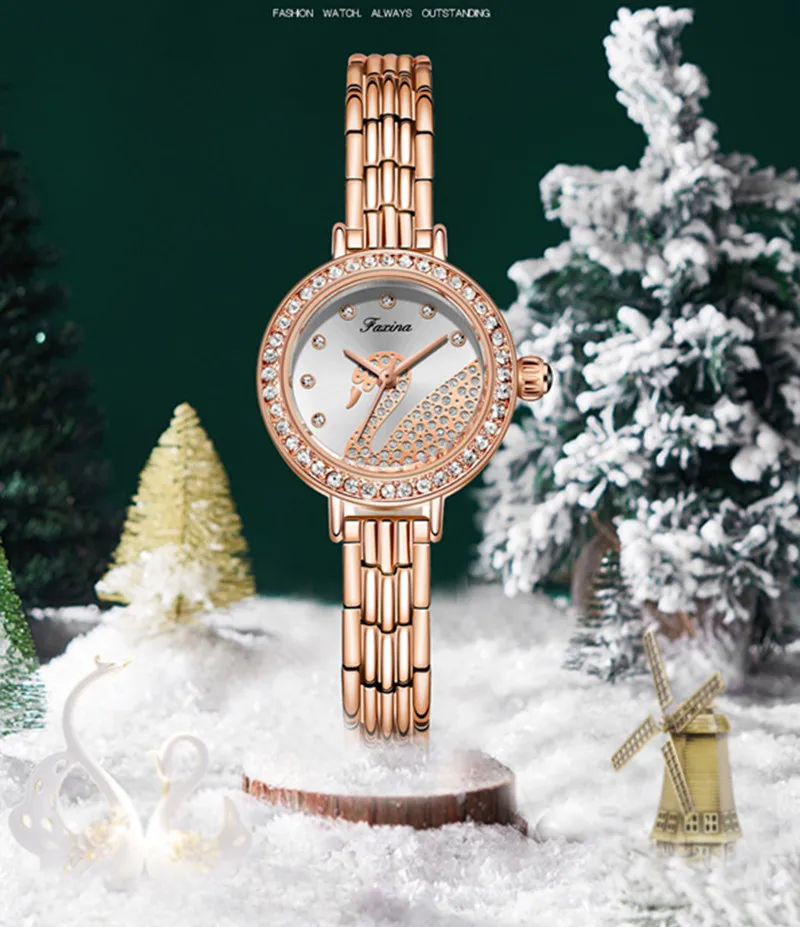 New 5pcs Set Women Watches Waterproof Woman Watch Casual Ladies Dress Wristwatch Earrings Necklace Female Quartz Clock Gift Box