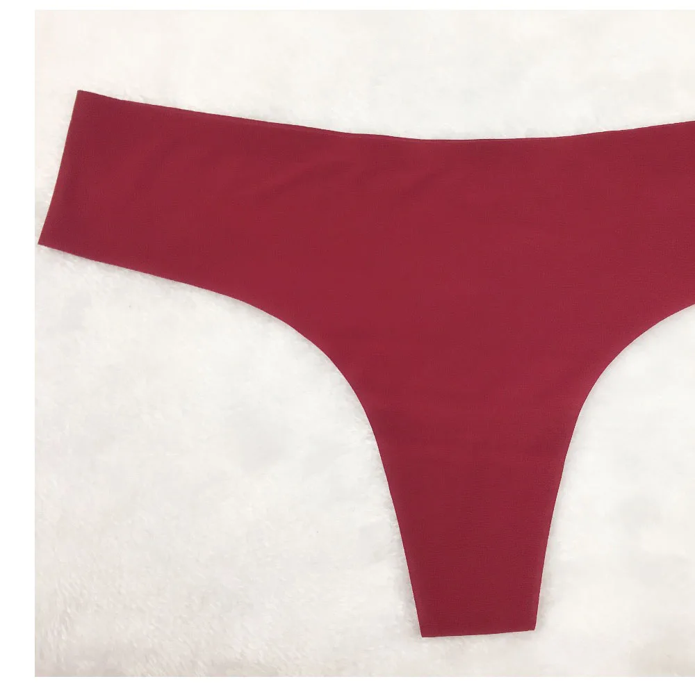 

Women's Panties Seamless Ice Silk Lingerie Comfortable Icy Breathable Sexy Lingerie Woman Thong Sexy