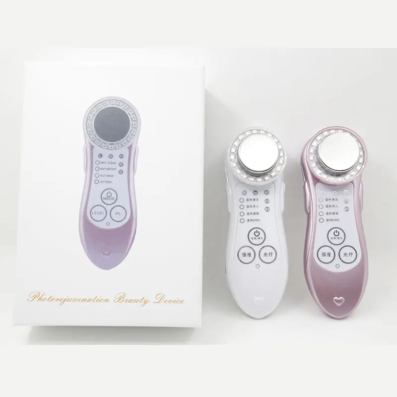 Антивозрастной массажный инструмент 5 в 1 ультразвуковой аппарат для омоложения